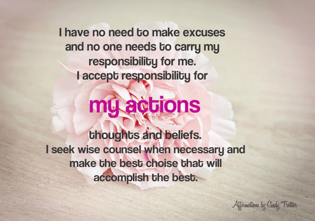 My Actions - Rebecca Alderman
